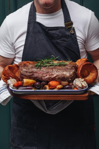 freshly roasted lamb