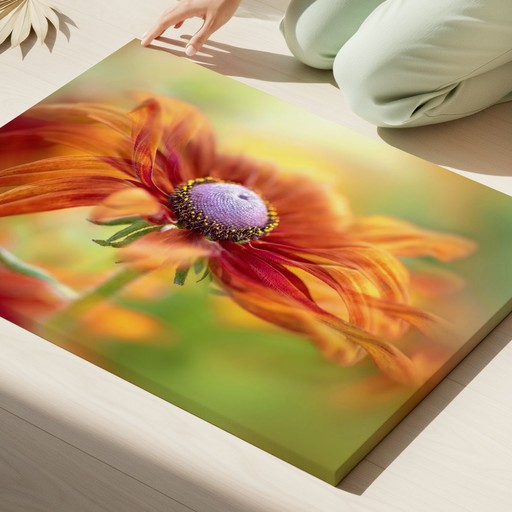 floral artwork on canvas