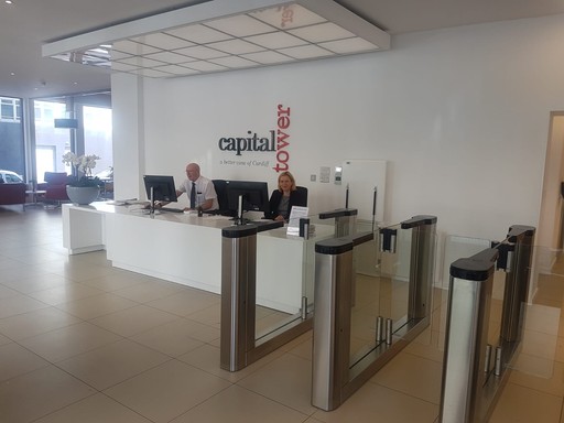 Reception at Capital Tower, Robert Half Cardiff office