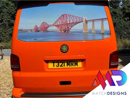 ONe-way vision window vinyl for VW camper
