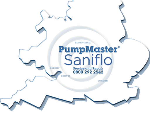 Saniflo pumpmaster area map