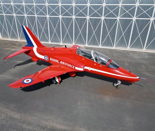 Red Arrows Hawk jet at the Ulster Aviation Society