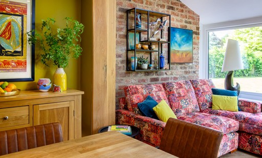 kitchen dining family room by Fabric Gallery