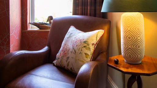 cozy snug lounge by Fabric Gallery