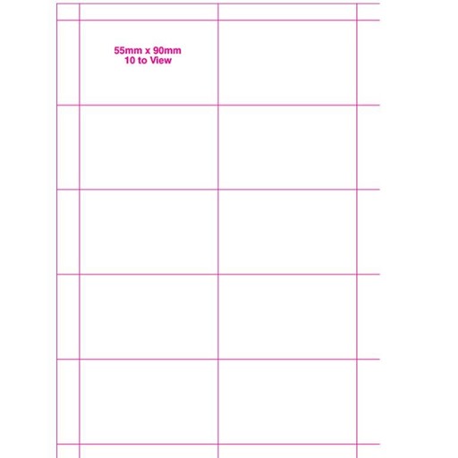 Badge paper 90x55mm