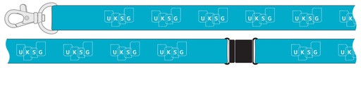Double ended lanyard custom printed