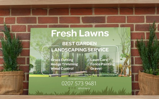 Outdoor printed signs