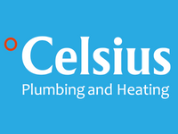 Celsius Plumbing and Heating logo.
