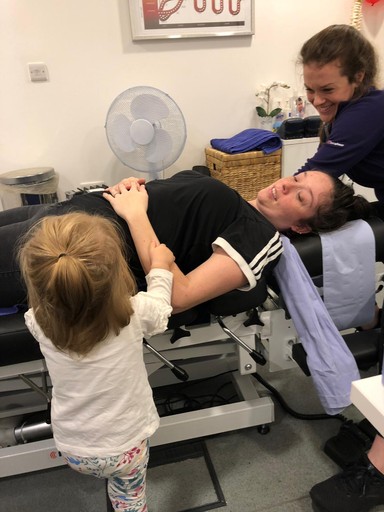 Cranbrook Chiropractor Karen treating neck pain
