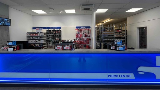 Inside Plumb Centre in Peterborough
