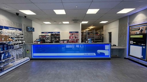 Inside Plumb Centre in Peterborough