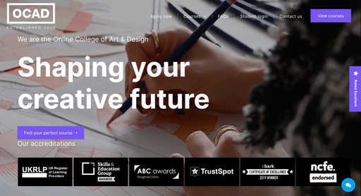 online college of art website