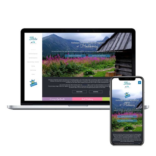 Web Design for apartments in Austria