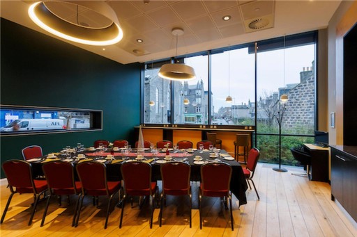 Business Lounge Private Dine Setup