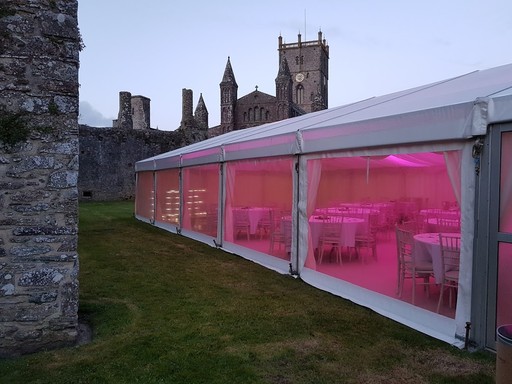Wedding Marquee at Bishops Palace