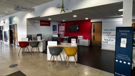 Inside Citroen Leeds Showroom