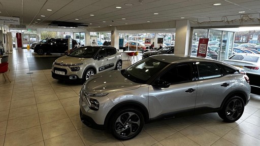 Inside Citroen Leeds Showroom