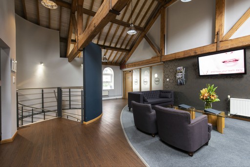 The waiting area at Malt House Specialist Dental Centre