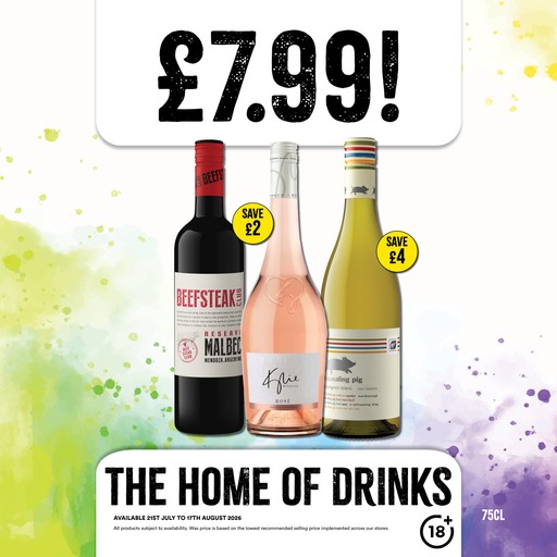 £7.99 Each on selected wines