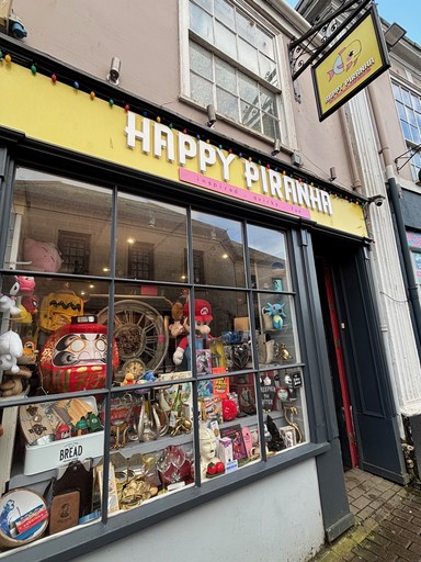 Happy Piranha Truro Shopfront Geek Gift Shop