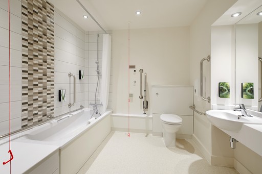 Premier Inn accessible bathroom