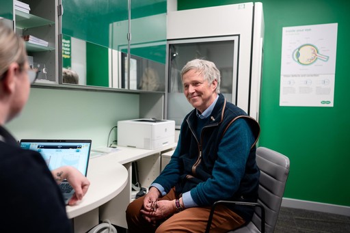 Sir Edward Mountain visits Specsavers Opticians and Audiologists - Inverness