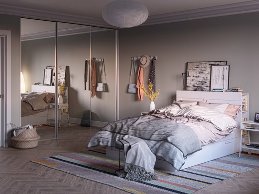 Fitted Mirror Sliding Wardrobe