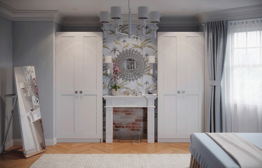 Built In Shaker Wardrobes Traditional