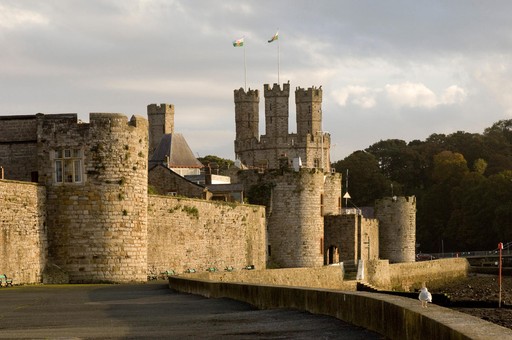 Caernarfon Castle view