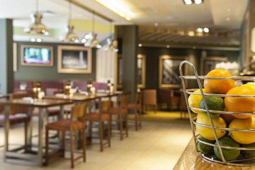 Interior of restaurant