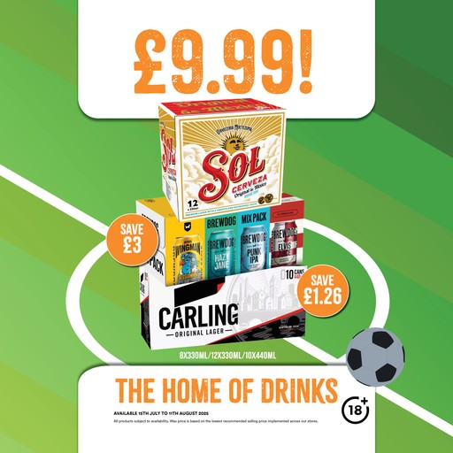 £9.99 10 pack of Carling