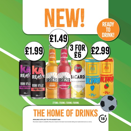 New drinks in store now!