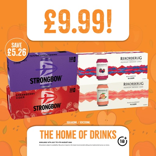 £9,99 n selected cider cases