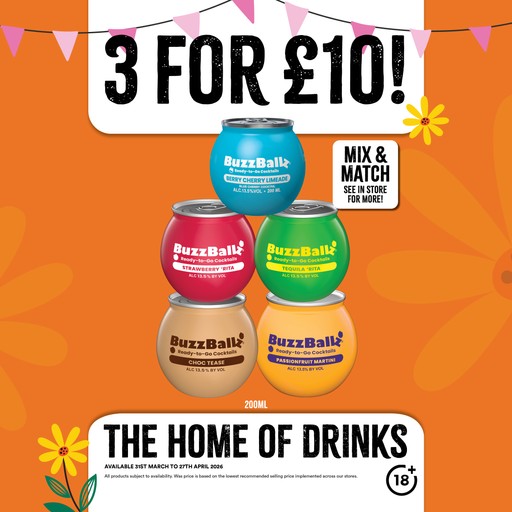 3 for £10 on buzzballz