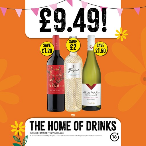 £9.49 on selected wines
