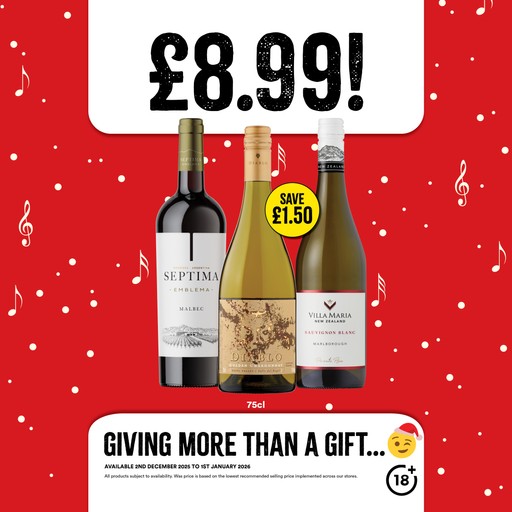 £8.99 each on selected wines