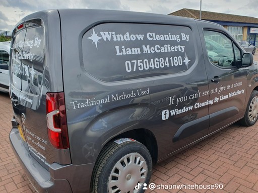 window cleaners van sign writing kit