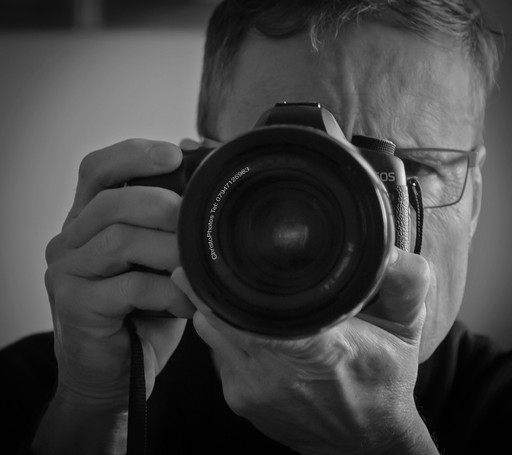 Chris J Parker Photographer with camera
