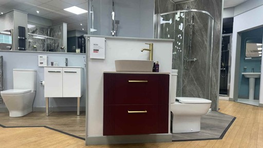 Novum HiB 600 wall hung Burgandy