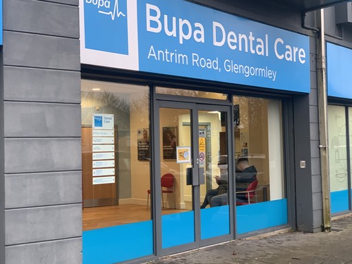 Entrance to Bupa Dental Care, Glengormley