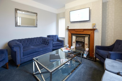 Waiting area at Steeple Grange Dental Care