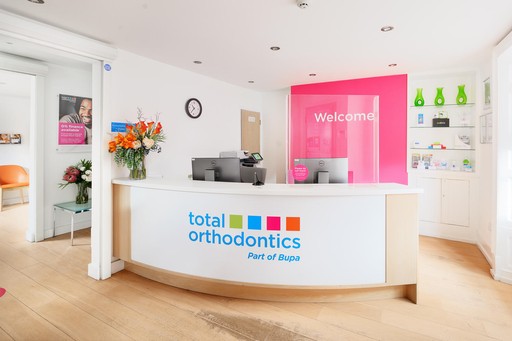 Reception at Total Orthodontics Uckfield