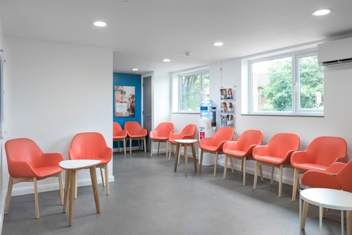 Waiting area at Total Orthodontics Crawley