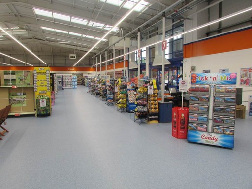 A view of the tills at B&M Bridgwater
