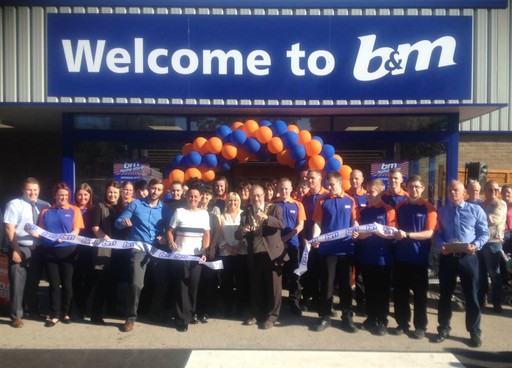 Mayor of Sunderland Councillor Alan Emmerson was on hand to cut the ribbon and officially open the new B&M Sunderland store on Ryhope Road