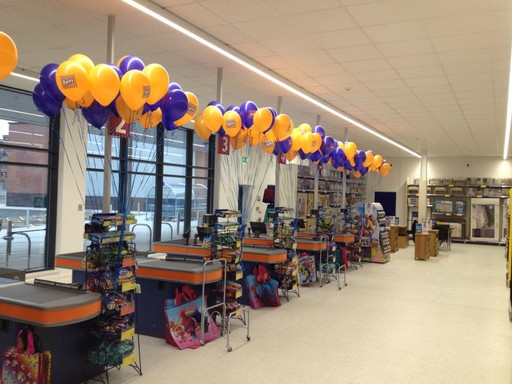 The tills inside B&M's new store in Kingsmead, Stafford are ready for their first customers.