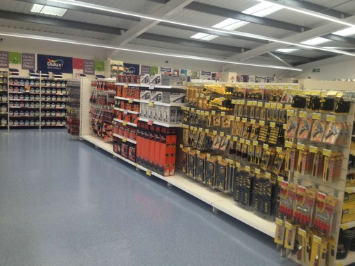 A first glimpse inside B&M Pembroke Dock on opening day.