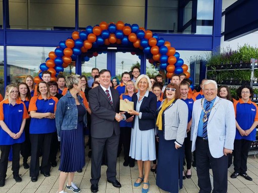 Representatives from Lighthouse Women's Aid, who B&M Anglia's colleagues chose as their VIP's for opening day.