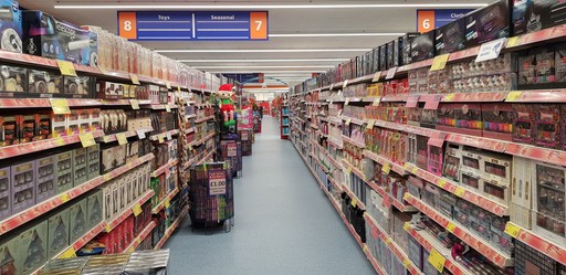 B&M's new Stone store stocks a huge range of Christmas gifts for the whole family.