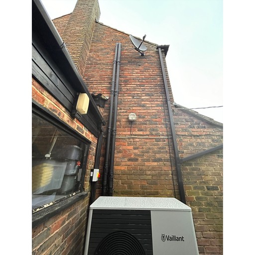 Vaillant Air Source Heat Pump with external pipework